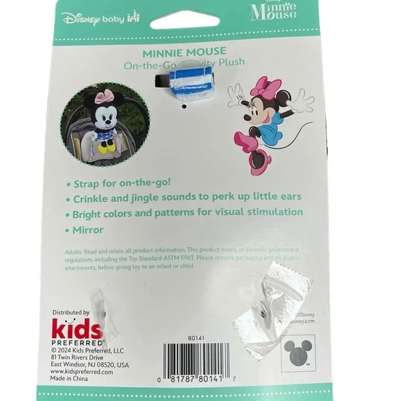 Mickey‎ & Minnie Mouse On-the-Go Activity Plush Stroller Attachment Baby Toy NWT - Picture 12 of 15
